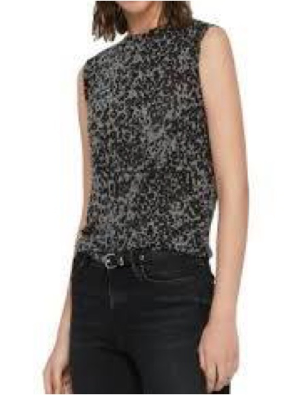 AllSaints Leo Imogen Leopard Print Sleeveless Top